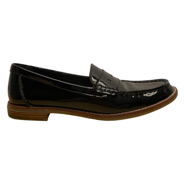 Sperry Women’s Black Patent Leather Cushioned Sole Casual Loafers Size 8