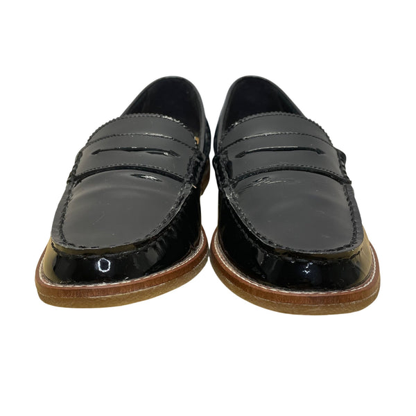 Sperry Women’s Black Patent Leather Cushioned Sole Casual Loafers Size 8