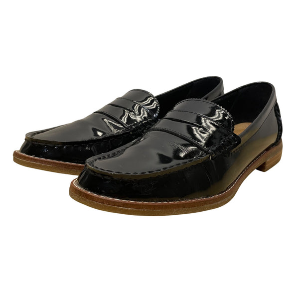Sperry Women’s Black Patent Leather Cushioned Sole Casual Loafers Size 8
