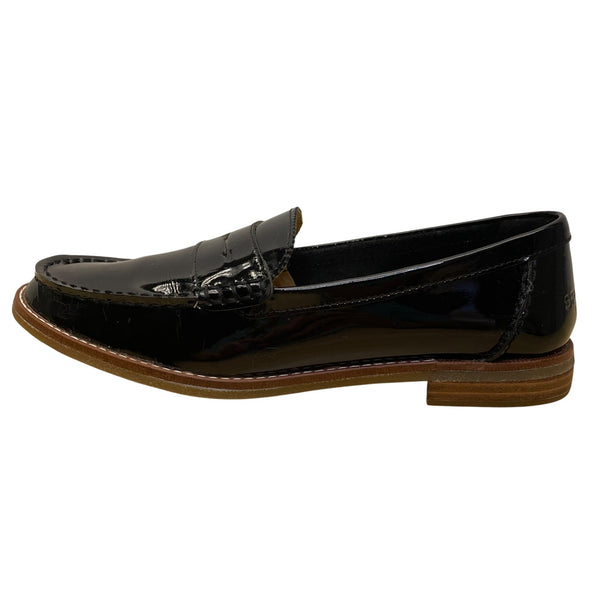 Sperry Women’s Black Patent Leather Cushioned Sole Casual Loafers Size 8
