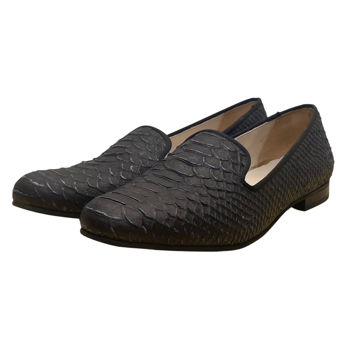 Cole Haan Women’s Blue Snakeskin Print Sabrina Loafer II Shoes Size 9B