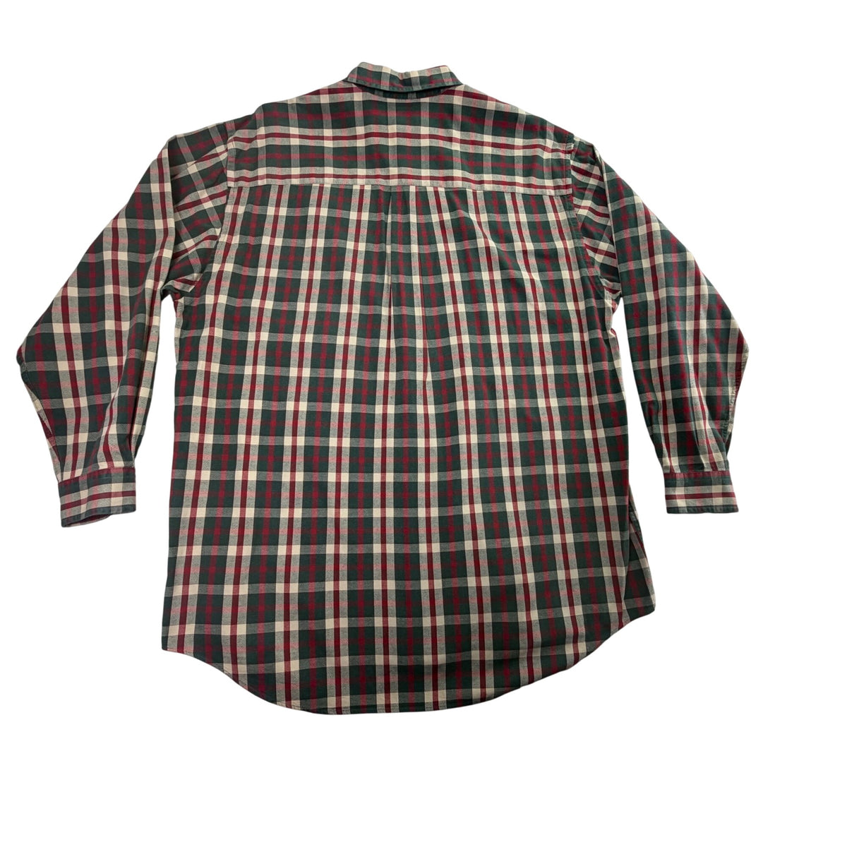 Abercrombie & Fitch Co. Men’s Red/Green Plaid Button-Up Long Sleeve Shirt Size M