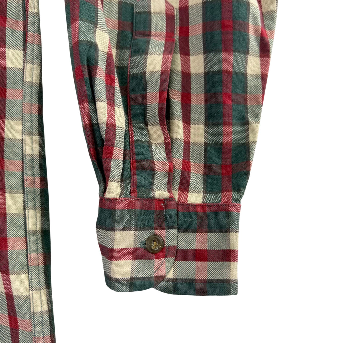 Abercrombie & Fitch Co. Men’s Red/Green Plaid Button-Up Long Sleeve Shirt Size M