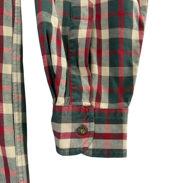 Abercrombie & Fitch Co. Men’s Red/Green Plaid Button-Up Long Sleeve Shirt Size M
