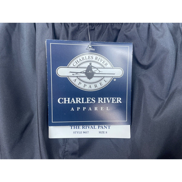 Charles River Men's Grey Apparel pant Ankle Zippers Sz S - NWT