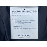 Charles River Men's Grey Apparel pant Ankle Zippers Sz S - NWT
