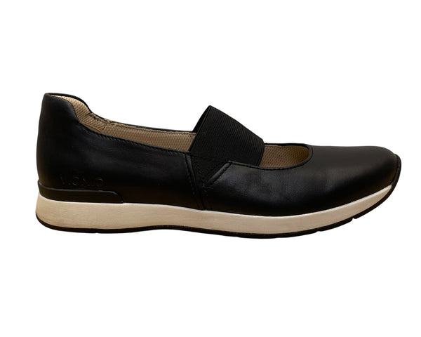 Vionic Women’s Black Leather Slip-On Arch Support Comfort Shoes Size 9.5