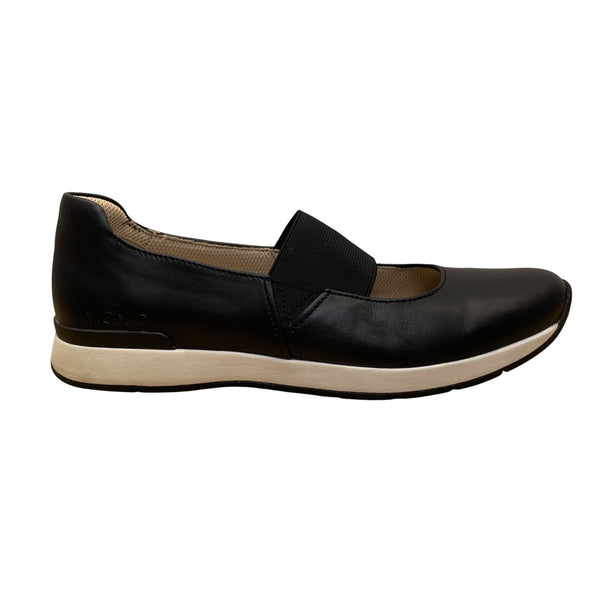 Vionic Women’s Black Leather Slip-On Arch Support Comfort Shoes Size 9.5