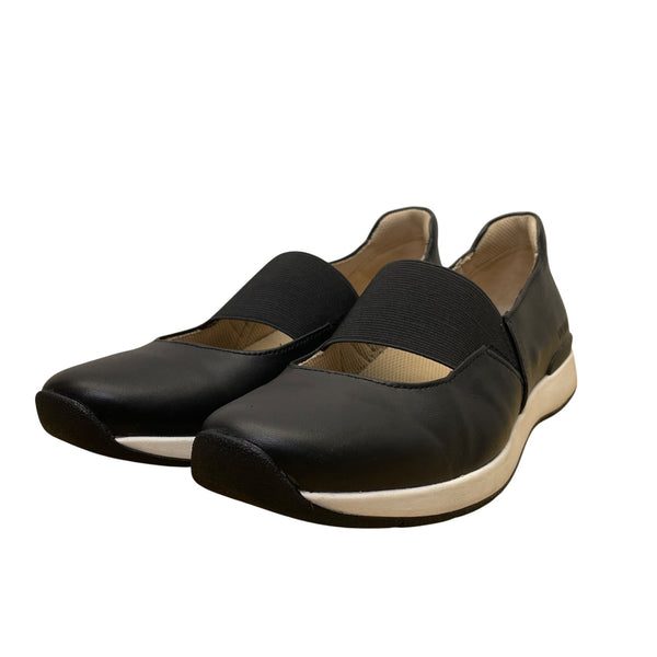Vionic Women’s Black Leather Slip-On Arch Support Comfort Shoes Size 9.5