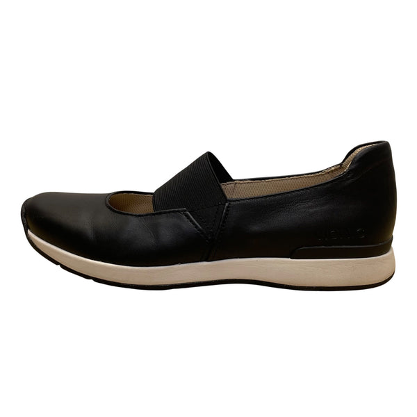 Vionic Women’s Black Leather Slip-On Arch Support Comfort Shoes Size 9.5