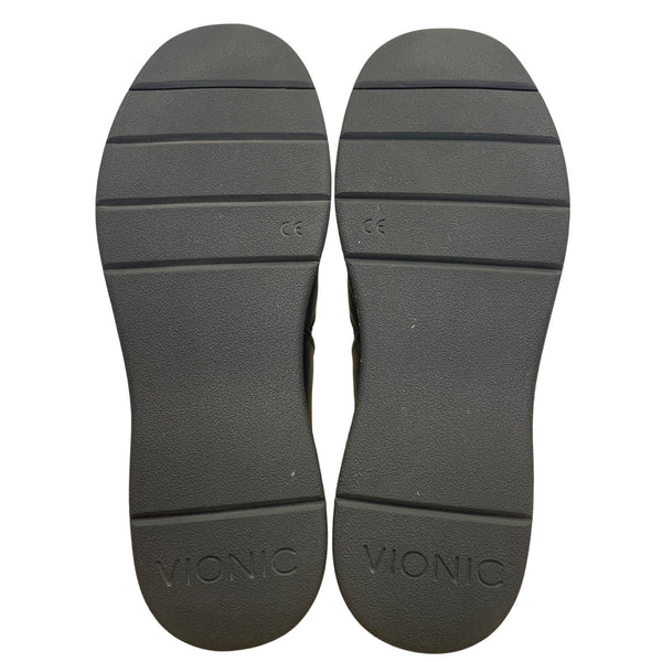 Vionic Women’s Black Leather Slip-On Arch Support Comfort Shoes Size 9.5