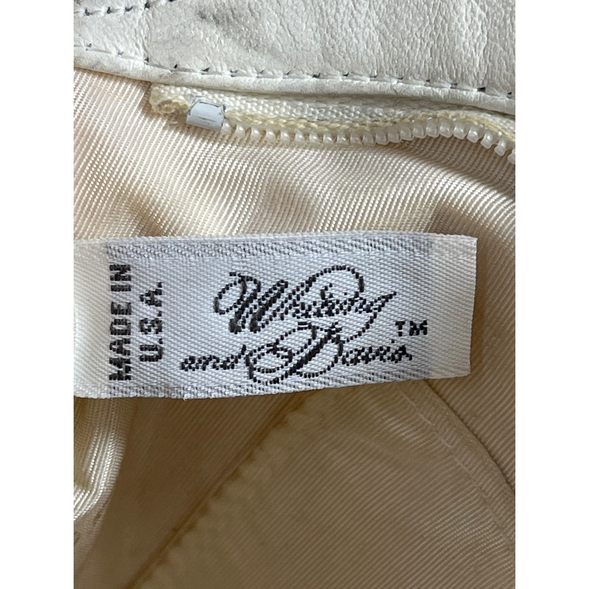 Vintage Whiting And Davis Women's Ivory Metal Mesh Shoulder Bag Sz S