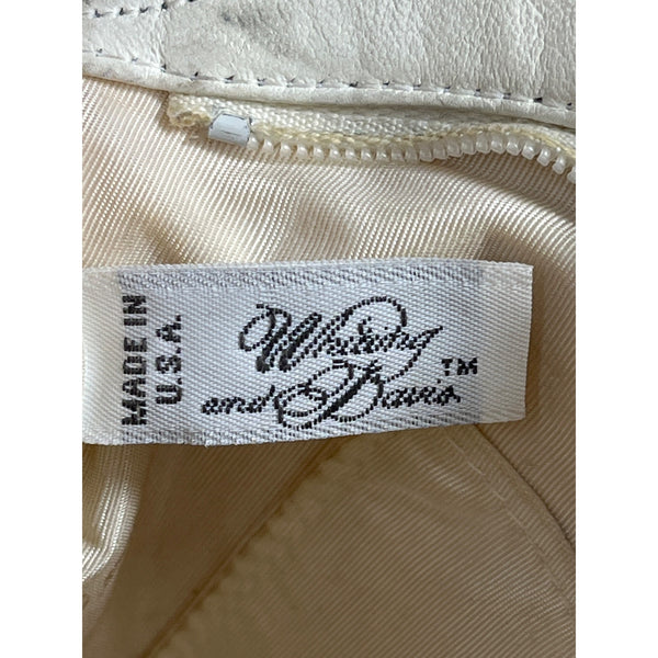 Vintage Whiting And Davis Women's Ivory Metal Mesh Shoulder Bag Sz S