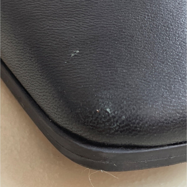 Inc International Concepts Women's Black Leather Inc-Dasha Heeled Booties Sz 9M