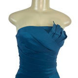 Romeo & Juliet Women's Teal Couture Strapless Mini Dress Sz S