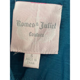 Romeo & Juliet Women's Teal Couture Strapless Mini Dress Sz S