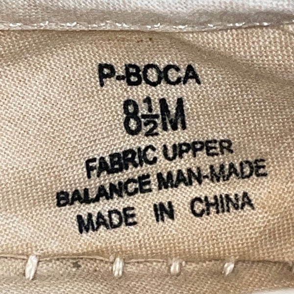 Steve Madden Women’s Beige Fabric Beaded Ribbon P-Boca Wedge Sandals Sz 8.5M