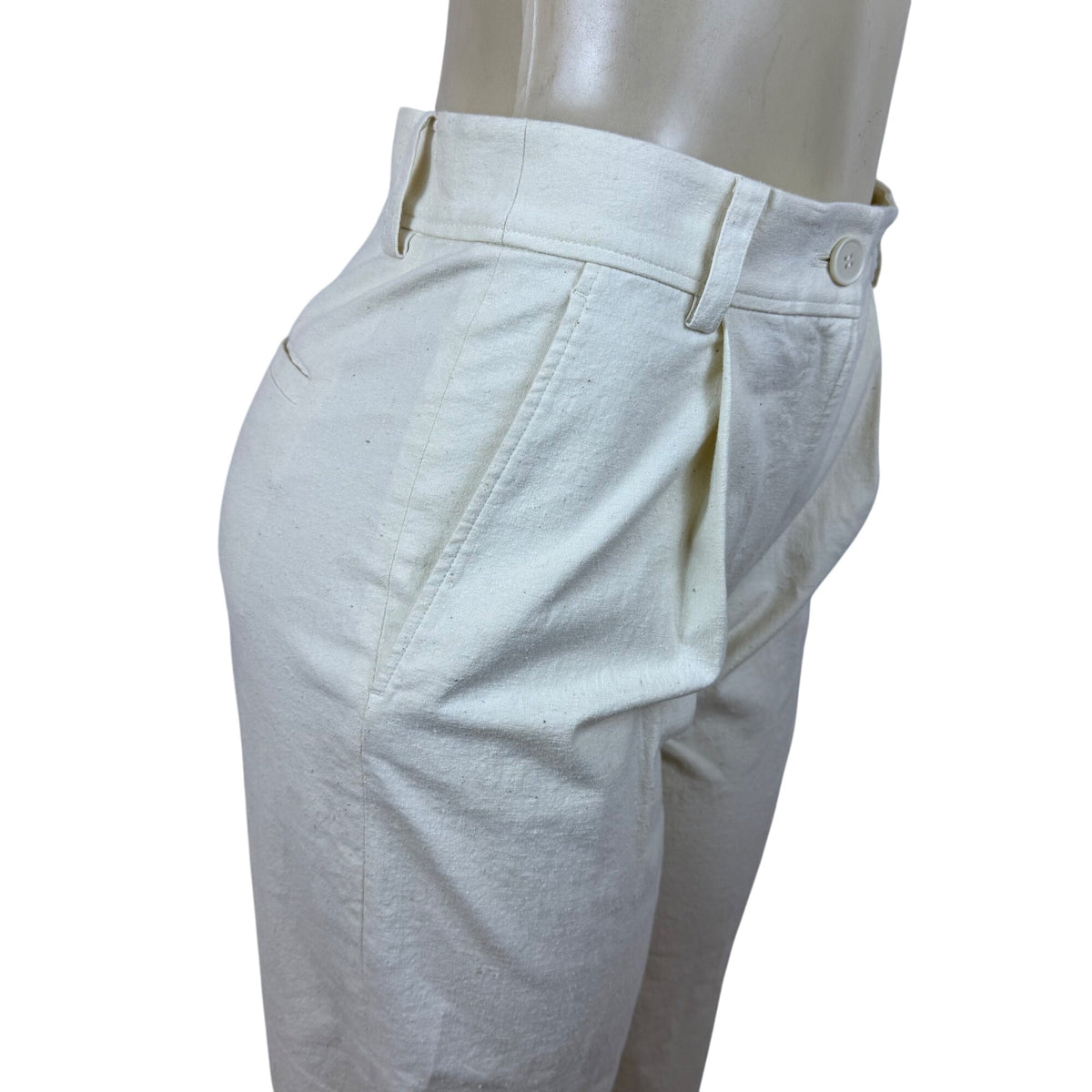 COS Women’s White High-Waisted Tapered Pants Size 2