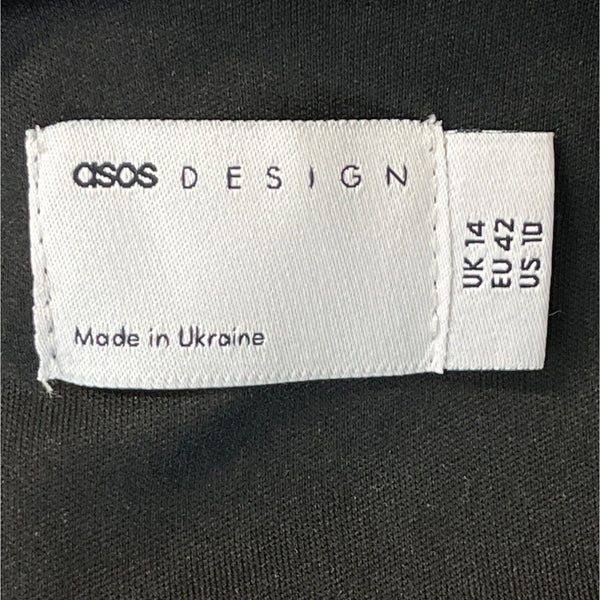 Asos Leopard Print Design Long Sleeve Cut-Out Mini Dress Sz10 - New