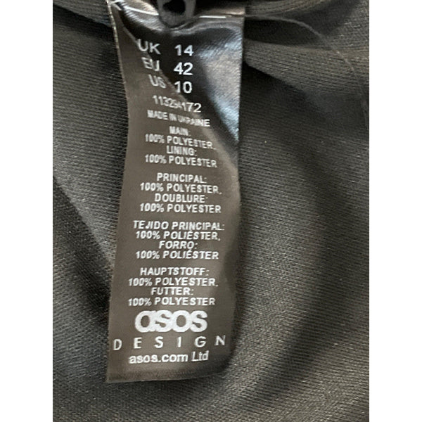 Asos Leopard Print Design Long Sleeve Cut-Out Mini Dress Sz10 - New