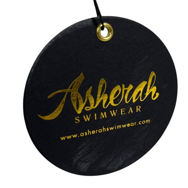Asherah Gold Halter Bikini Top Size L- NEW