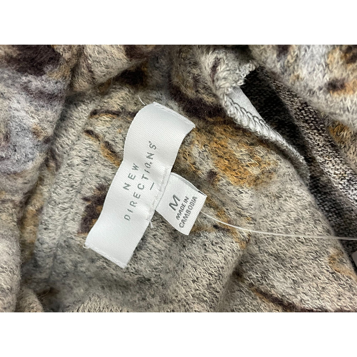 NWT New Direction Pullover Trendy Grey Size Medium Women's Sweater