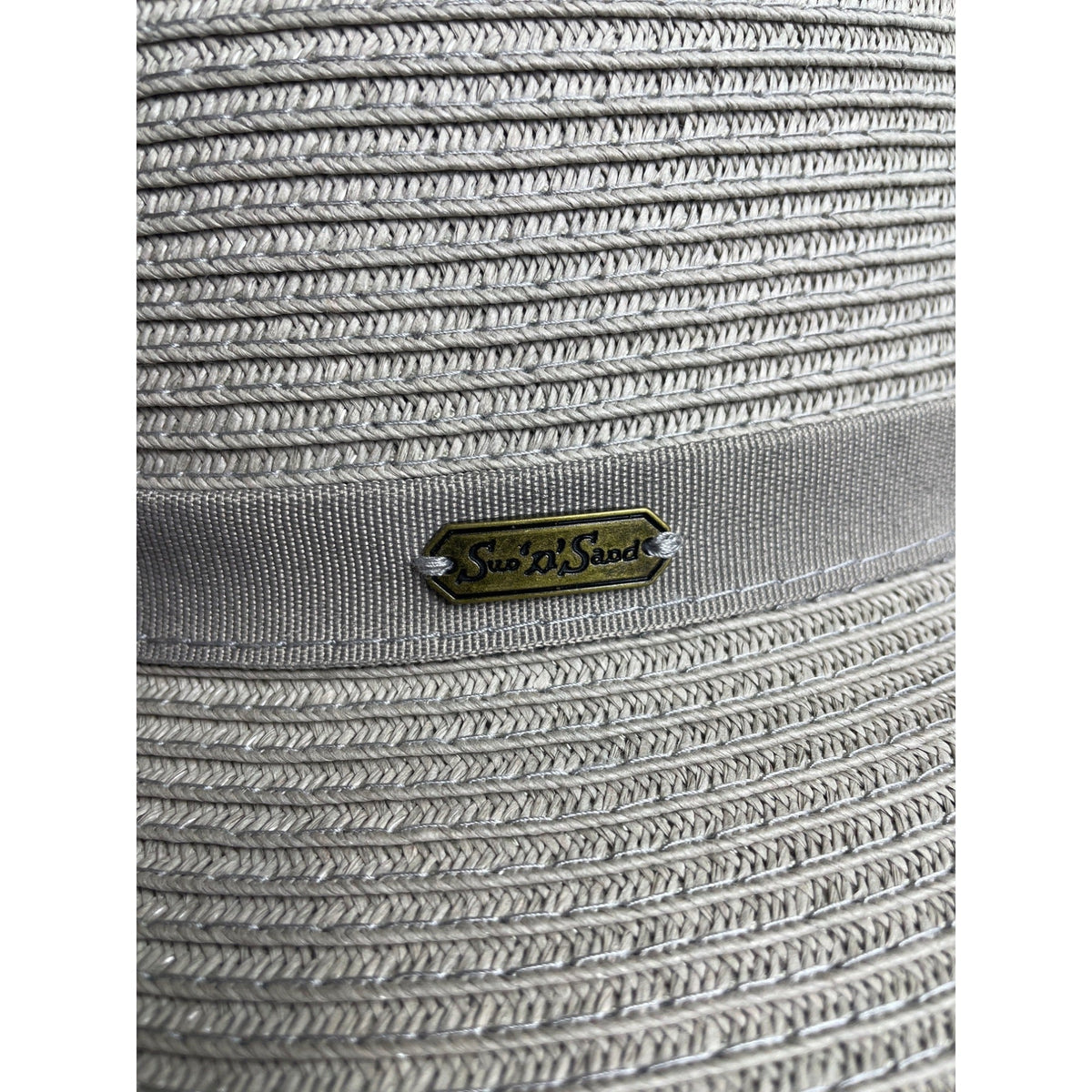 Sun and Sand Womens Wide Brim Paper Straw Sun Hat Beige UPF 50+ New