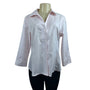 Anne Klein Women’s Pink Long Sleeve Button Up Shirt  Sz L  New