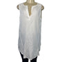 Beachlunchlounge Women's White Sleeveless Tunic Top Sz M/L