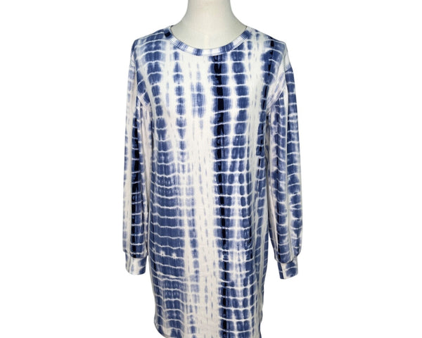 Epic Threads Girls Blue Tie-Dye Dress W/ Matching Headband Set Size XL - New