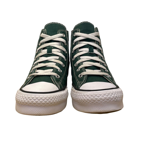 Converse Kids Girls Green Canvas All Star Lace-Up High Top Sneakers Size 4