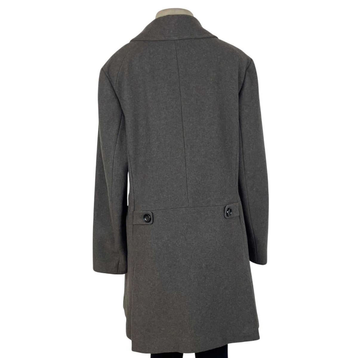 Banana Republic Womens Gray Wool Blend Button-Front Coat Sz XL