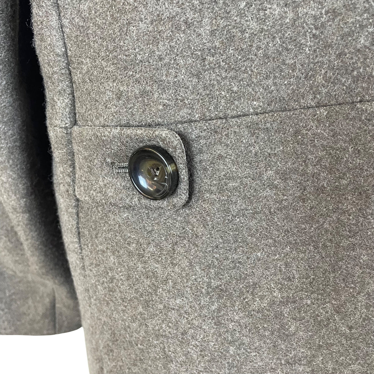 Banana Republic Womens Gray Wool Blend Button-Front Coat Sz XL