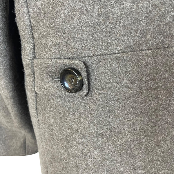 Banana Republic Womens Gray Wool Blend Button-Front Coat Sz XL