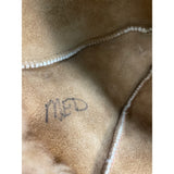 Vintage Womens Beige Faux Fur Winter Hat Cap Size Medium