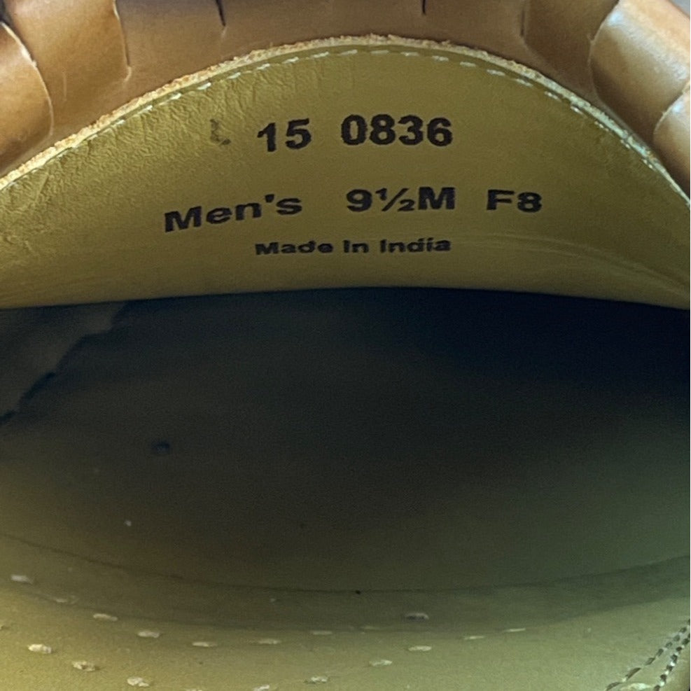 Johnston & Murphy Men’s Tan Leather Breland Kiltie Tassel Saddle Loafer Sz 9.5M