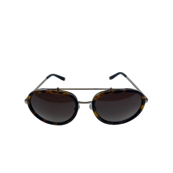 Kendall + Kylie Womens Brown Tortoise Metal Jules Oval Sunglasses KK5005 215
