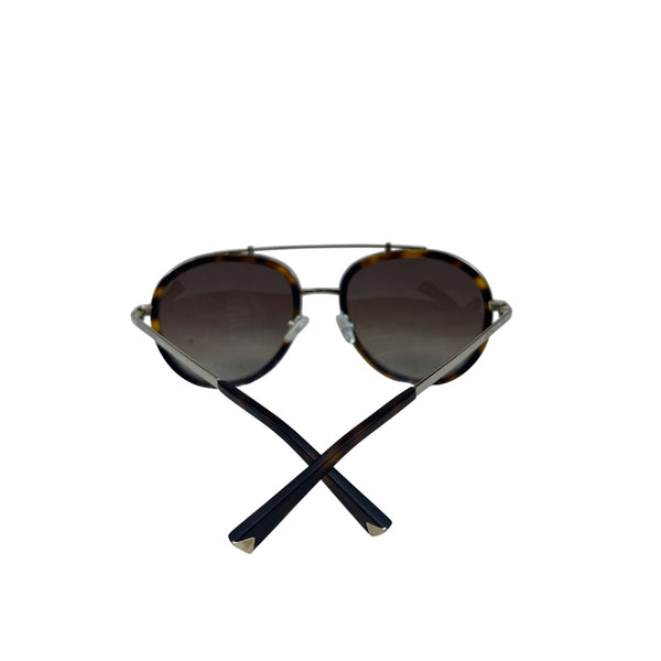 Kendall + Kylie Womens Brown Tortoise Metal Jules Oval Sunglasses KK5005 215