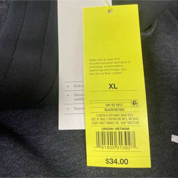 All In Motion Mens Gray Joggers With Pockets & Drawstring Size XL - NWT