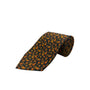 Vintage Brooks Brothers Navy Orange Silk Paisley Tie 57in Made in England