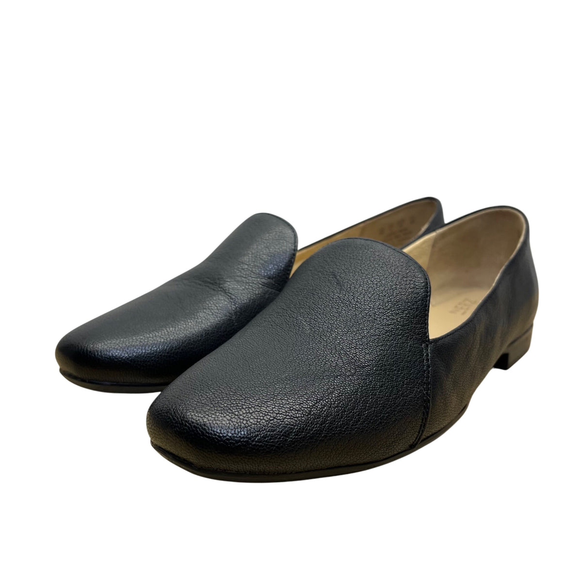 Naturalizer Women’s Black Leather Comfortable Slip-On  Emiline Loafers Size 8W