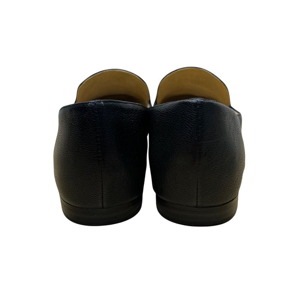 Naturalizer Women’s Black Leather Comfortable Slip-On  Emiline Loafers Size 8W