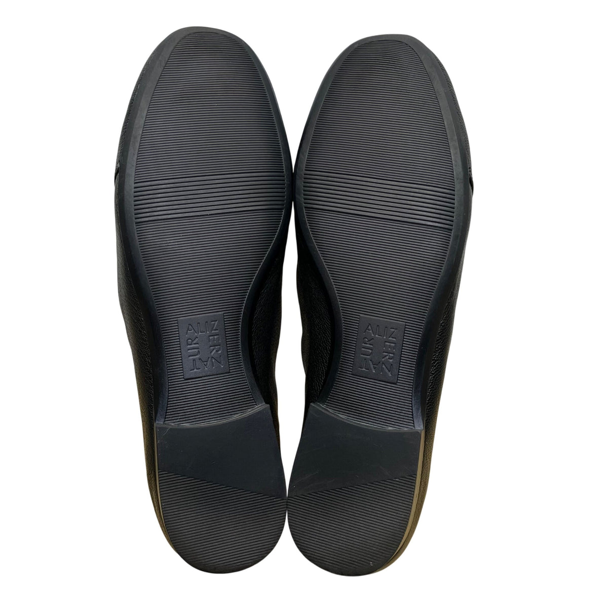 Naturalizer Women’s Black Leather Comfortable Slip-On  Emiline Loafers Size 8W