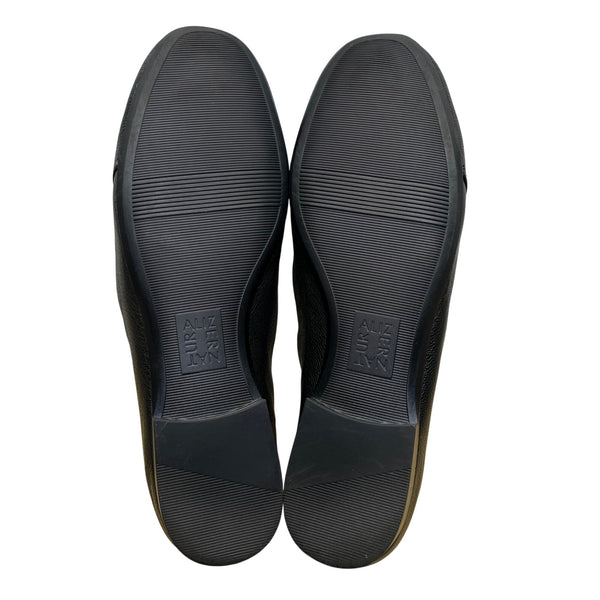 Naturalizer Women’s Black Leather Comfortable Slip-On  Emiline Loafers Size 8W