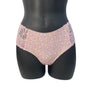 Pink Women's Floral Lace-Trim Cheeky Panties Sz M- NEW