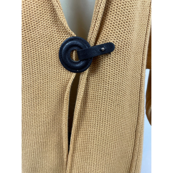 JM Collection Petite Womens Open Front Cardigan Sweater Tan Sz MP - New