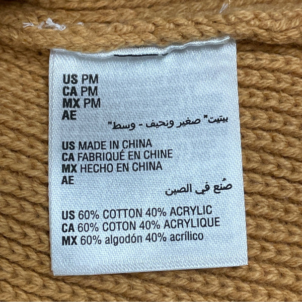 JM Collection Petite Womens Open Front Cardigan Sweater Tan Sz MP - New