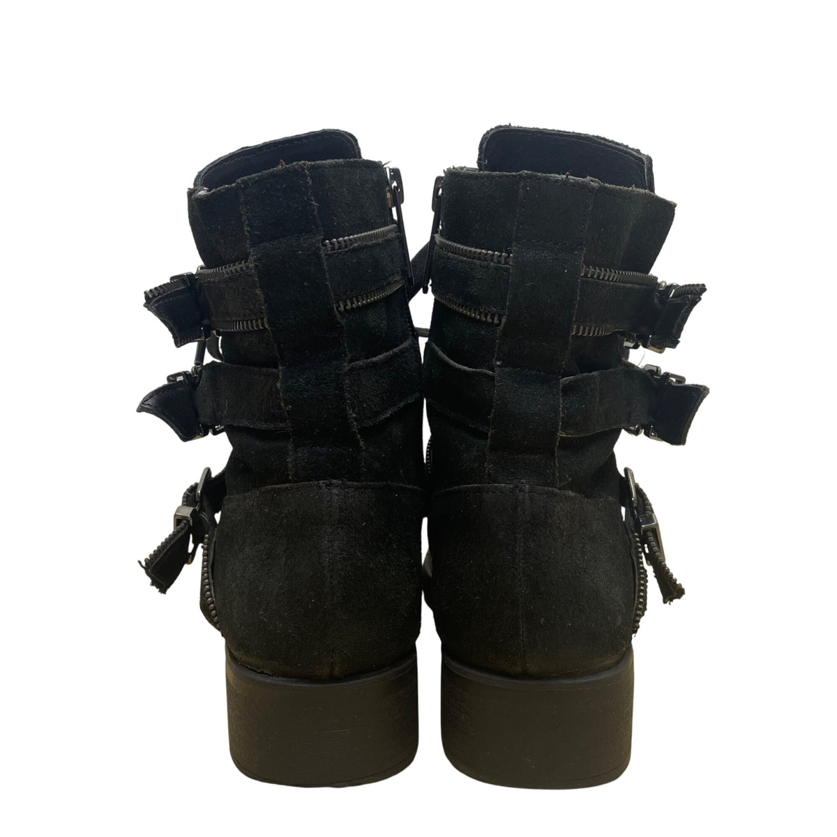 Circus By Sam Edelman Women’s Black Leather Graham Combat Boots Size 8M