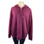 Tommy Hilfiger Women's Burgundy Zip-Up Hoodie With Pockets Sz XL