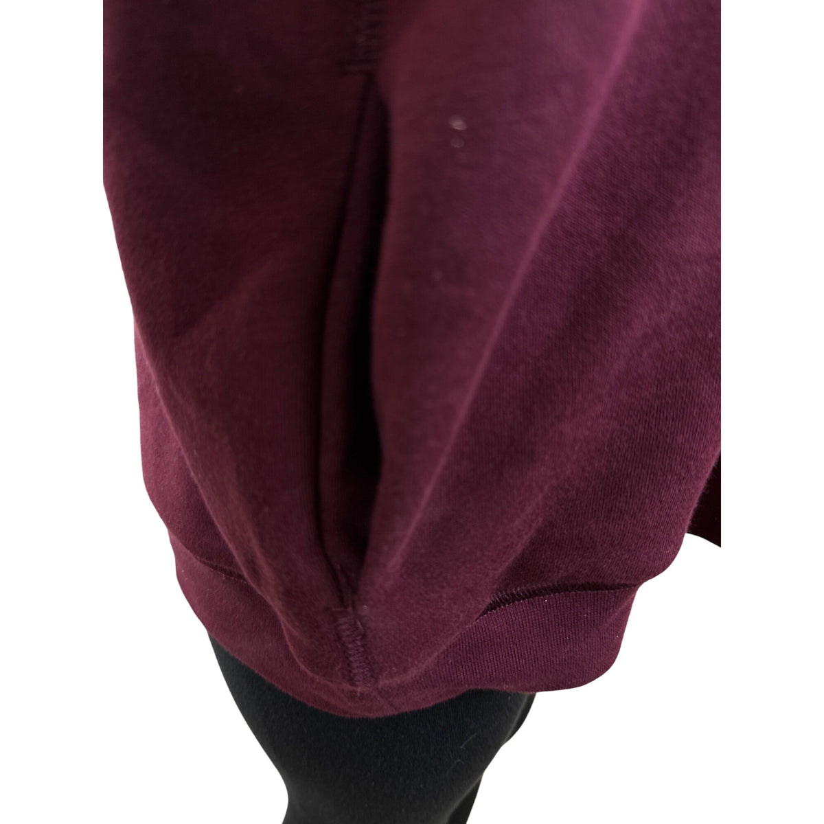 Tommy Hilfiger Women's Burgundy Zip-Up Hoodie With Pockets Sz XL